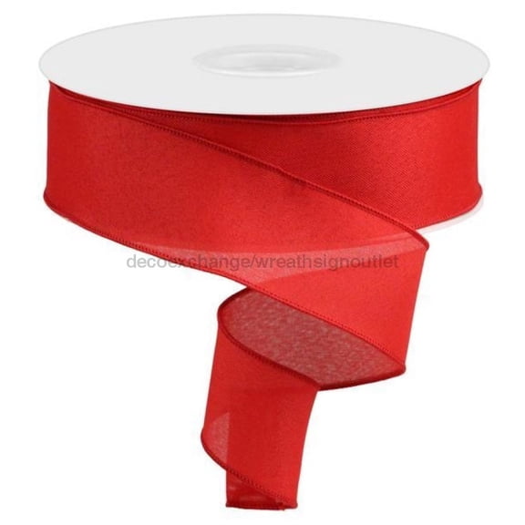 2.5"X50Yd Value Faux Burlap Red RC500124