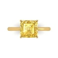 thumbnail image 1 of Clara Pucci 14K Yellow Gold 2.5ct Citrine Solitaire Ring for Women, 1 of 8