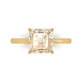 thumbnail image 1 of 2.5 ct Asscher Cut Natural Morganite Solitaire Engagement Ring for Women in 18K Yellow Gold, 1 of 5