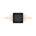 thumbnail image 1 of 2.5 ct Asscher Cut Natural Onyx Solitaire Engagement Ring for Women in 18K Rose Gold, 1 of 5