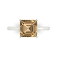 thumbnail image 1 of Clara Pucci 14K White Gold 2.5ct Champagne Solitaire Ring for Women, 1 of 8