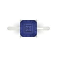 thumbnail image 1 of Clara Pucci 14K White Gold 2.5ct Tanzanite Solitaire Ring for Women, 1 of 8