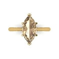 thumbnail image 1 of Solitaire Engagement Ring for Women - 2.5ct Yellow Moissanite in 14K Yellow Gold Promise Ring, 1 of 6