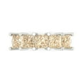 thumbnail image 1 of 2.5 ct Brilliant Princess Cut Natural Morganite 14k White Gold Eternity Band SZ 7.25, 1 of 6