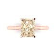 thumbnail image 1 of Solitaire Engagement Ring for Women - 2.5ct Natural Morganite in 14K Rose Gold Promise Ring, 1 of 6