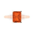 thumbnail image 1 of Solitaire Engagement Ring for Women - 2.5ct Simulated Red Diamond in 14K Rose Gold Promise Ring, 1 of 8