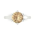 thumbnail image 1 of Solitaire Engagement Ring for Women - 2.5ct Yellow Moissanite in 14K White Gold Promise Ring, 1 of 6