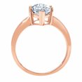 thumbnail image 1 of 2.5 ct Marquise Cut Natural Sky Blue Topaz Solitaire Engagement Ring for Women in 18K Rose Gold, 1 of 2