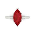 thumbnail image 1 of 2.5 ct Marquise Cut Simulated Pink Tourmaline Solitaire Engagement Ring for Women in 18K White Gold, 1 of 5