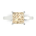 thumbnail image 1 of Solitaire Engagement Ring for Women - 2.5ct Natural Morganite in 14K White Gold Promise Ring, 1 of 5