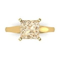 thumbnail image 1 of Clara Pucci 14K Yellow Gold 2.5ct Morganite Solitaire Ring for Women, 1 of 8