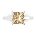 thumbnail image 1 of Clara Pucci 14K White Gold 2.5ct YellowMoissanite Solitaire Ring for Women, 1 of 8