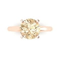 thumbnail image 1 of Solitaire Engagement Ring for Women - 2.5ct Natural Morganite in 14K Rose Gold Promise Ring, 1 of 5