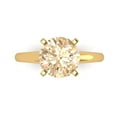 thumbnail image 1 of Clara Pucci 14K Yellow Gold 2.5ct Morganite Solitaire Ring for Women, 1 of 8