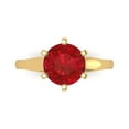 thumbnail image 1 of Clara Pucci 14K Yellow Gold 2.5ct Tourmaline Solitaire Ring for Women, 1 of 8