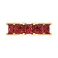 thumbnail image 1 of 2.5 ctw Wedding Band for Women - 14K Yellow Gold Natural Garnet Stackable Eternity Ring, 1 of 6
