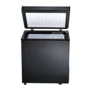 WAA 1.8 Cu. Ft. Compact Chest Freezer with Removable Basket,7-Level Adjustable Thermostat,Quiet Top-Open Deep Freezer for Home,Apartment,RV and Office,Black