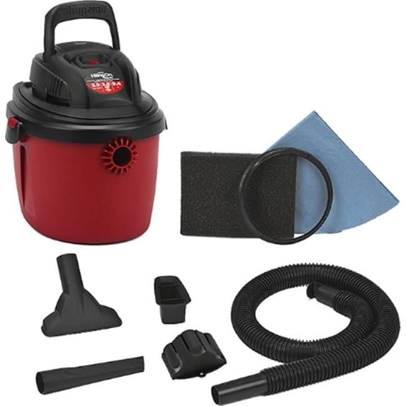 2.5 gal 2.5 Peak HP Wet & Dry Portable Vacuum