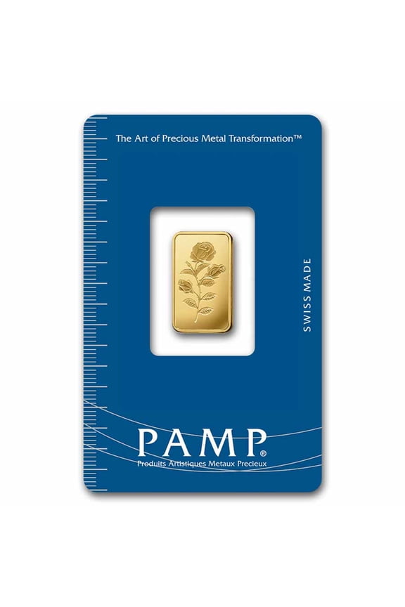 2.5 gram Gold Bar - PAMP Suisse Rosa (In Assay)