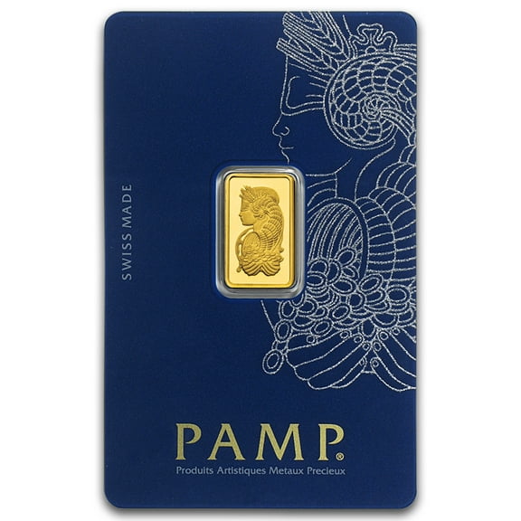 2.5 gram Gold PAMP Lady Fortuna VERISCAN Bar w/ Assay - Walmart