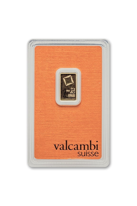 2.5 gram Gold Valcambi Bar w/ Assay - Walmart