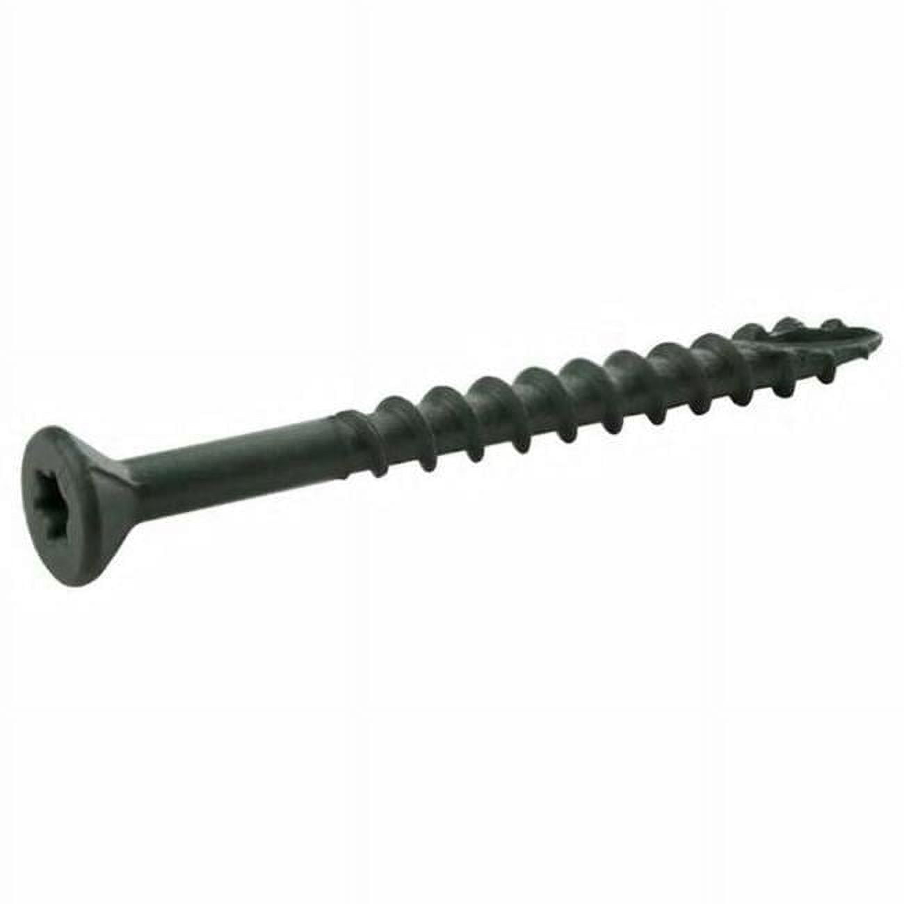 2.5 in. 5 lbs. #9 Star Bugle Head Exterior Deck Screws, Green - Case of 4
