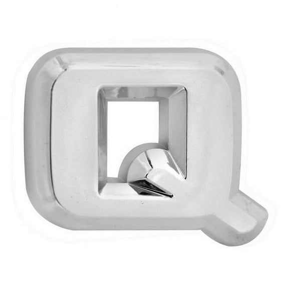 2.5 in. Automotive Emblem Chrome Letter Q