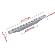 2.5 in. Center to Center Gleam 14 Crystal Cabinet Pull, Polished Chrome - Pack of 10
