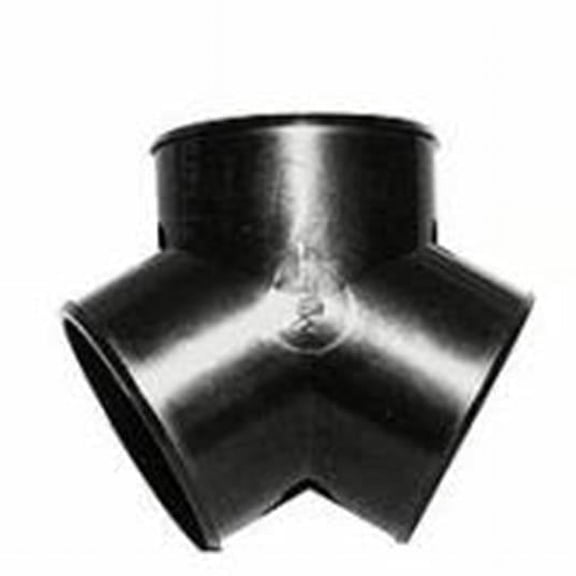2.5 in. Duct Hose Plastic Y Style AC & Heat Duct Connector, Black