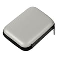 thumbnail image 1 of 2.5 in Hard Disk Enclosure, Storage Bags with Zipper, Small Organizer, Impact Resistant Shell, Travel Accessories, Gray Rigid Cover, 1 Pc, 1 of 7
