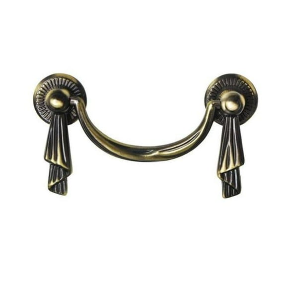 2.5 in. Lauren Drop Pull, Antique Brass - Center to Center