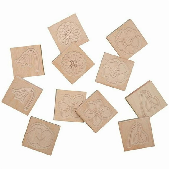 2.5 in. Match Me Sensory Flower Tiles