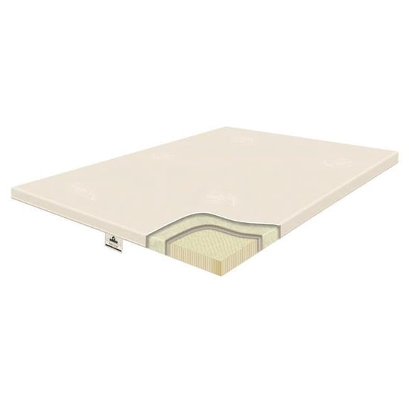 2.5 in. Origins Natural Latex Pillow Topper - Twin Size - Extra Large