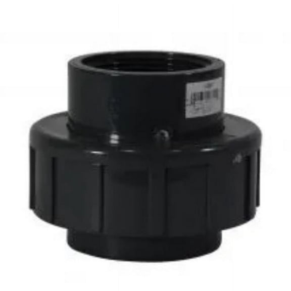 2.5 in. PVC Schedule 80 Union Threaded Pipes, Gray