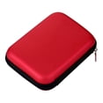 thumbnail image 1 of 2.5 in Solid State Drive, Mesh Pouch with Zipper, Zipper Storage Bags, Travel Organizer, Bump Protection, Business Trips, Red, 1 Pc, 1 of 7