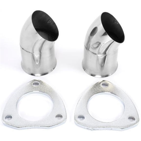 2.5 in. Turn Down with 3-Bolt Flange & Gaskets - Set of 2