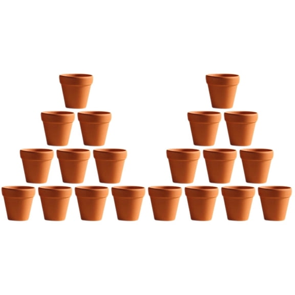 2.5 inch Small Mini Clay Ceramic Pottery Planter, Cactus Flower Cotta Pots, Succulents Nursery Pots for Indoor/Outdoor Plants,Crafts,Wedding-40 Pack