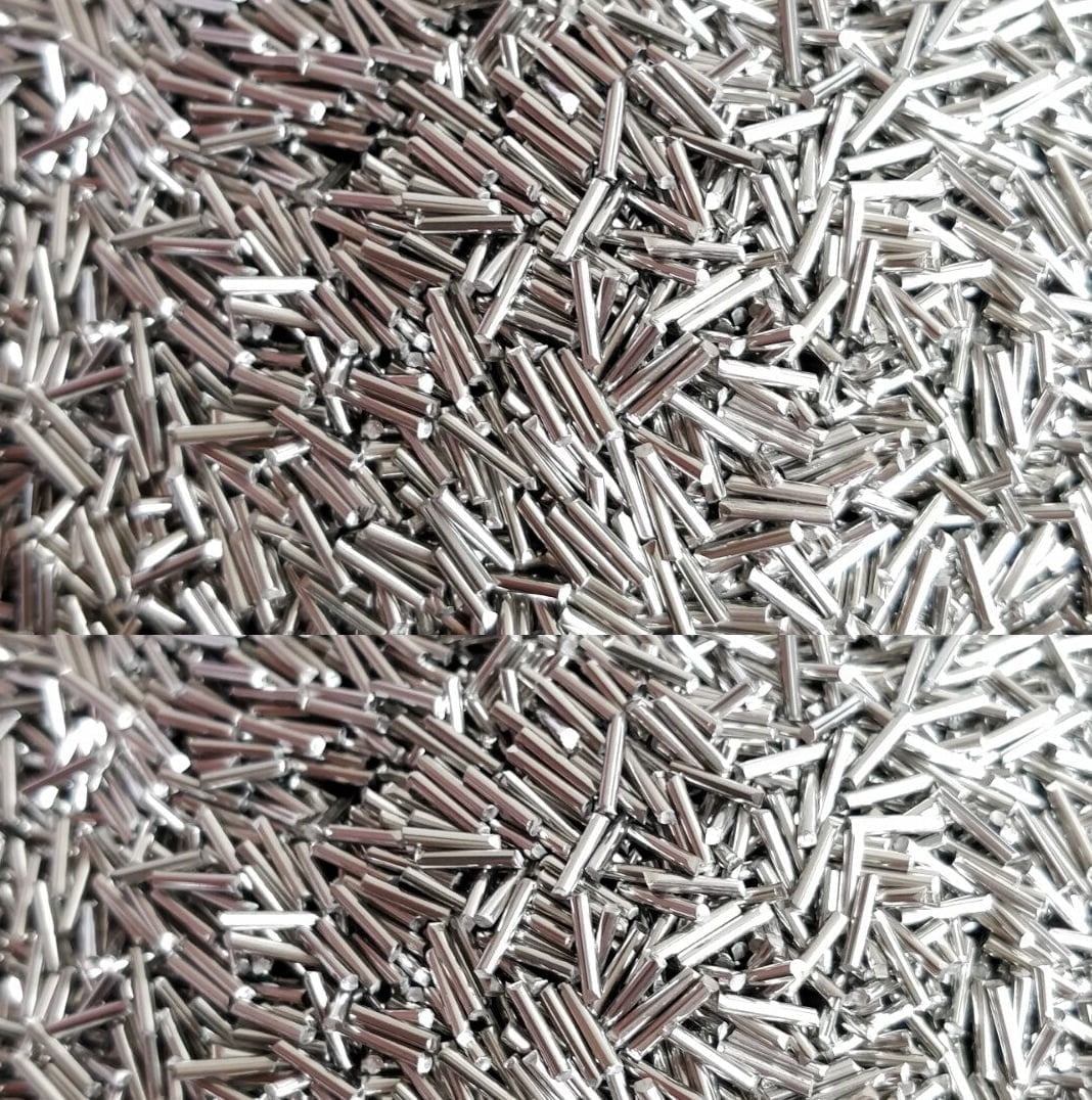 FULLBOW 2.5 lb Stainless Steel Pins Tumbling Media for Rotary Tumbler, 0.039 inch Diameter, 0.255 inch Length