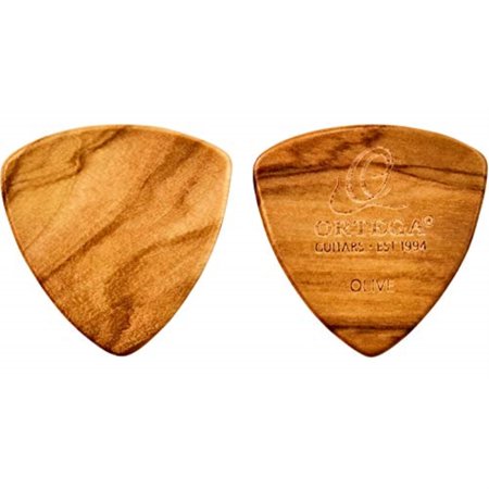 2.5 mm Standard Wooden Pick - Acoustic, Electric or Bass Guitar - 2 Piece Pack - Ovangkol