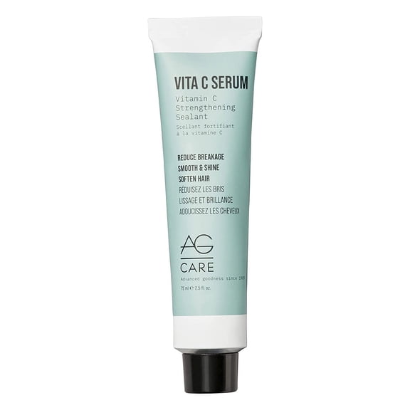 2.5 oz , AG Hair Care Repair Serum Vita C Strengthening Sealant hair beauty, Pack of 1 w/ Sleekshop Pink Comb