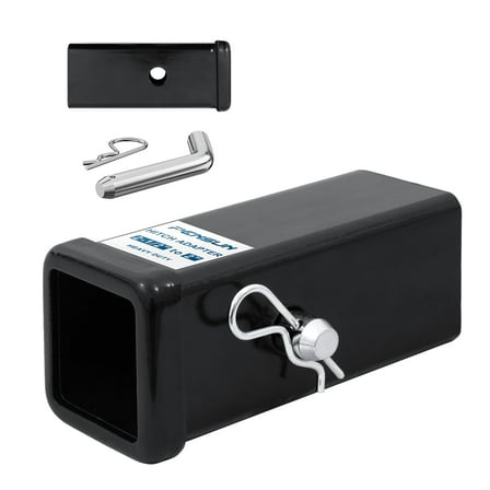 2.5" to 2" Hitch Receiver Adapter Fit for 2-inch Trailer Hitch Attachments 2.5-inch Trailer Hitch Receiver Tube with Hitch Pin and Clip