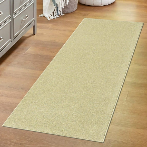 Unique Loom Everyday Solid Collection Area Rug - Mono (2' 6" x 16' 5" Runner Pastel Green)