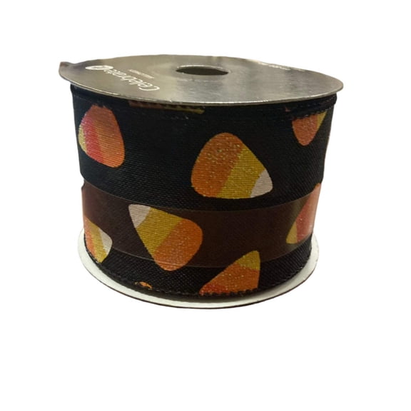Celebrate it Halloween Corn Candy Wired Ribbon 2.5inx20ft