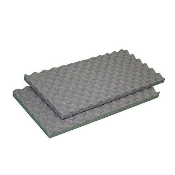 2.5"x 24"x 18" Acoustic Convoluted Eggcrate Soundproofing Foam Gun Case Foam Packing Foam