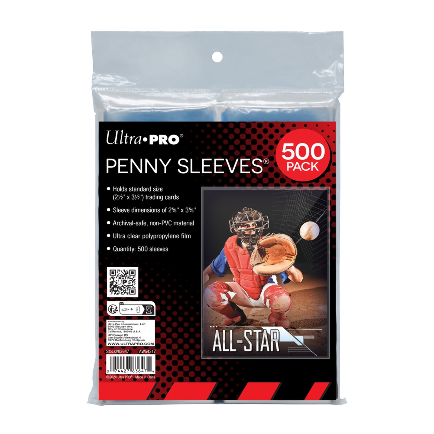 Ultra Pro Clear Soft Card Sleeves, 2.5