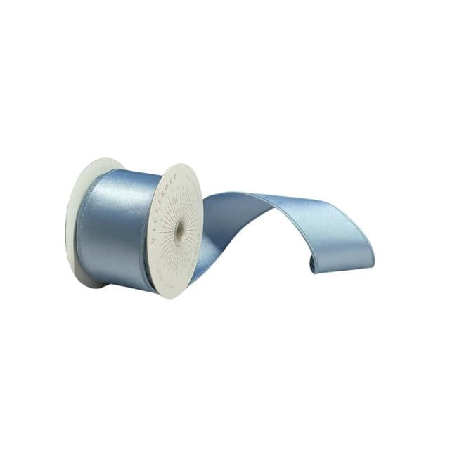 Vickerman QTX240929 2.5 in. x 10 Yards Periwinkle Satin Ribbon