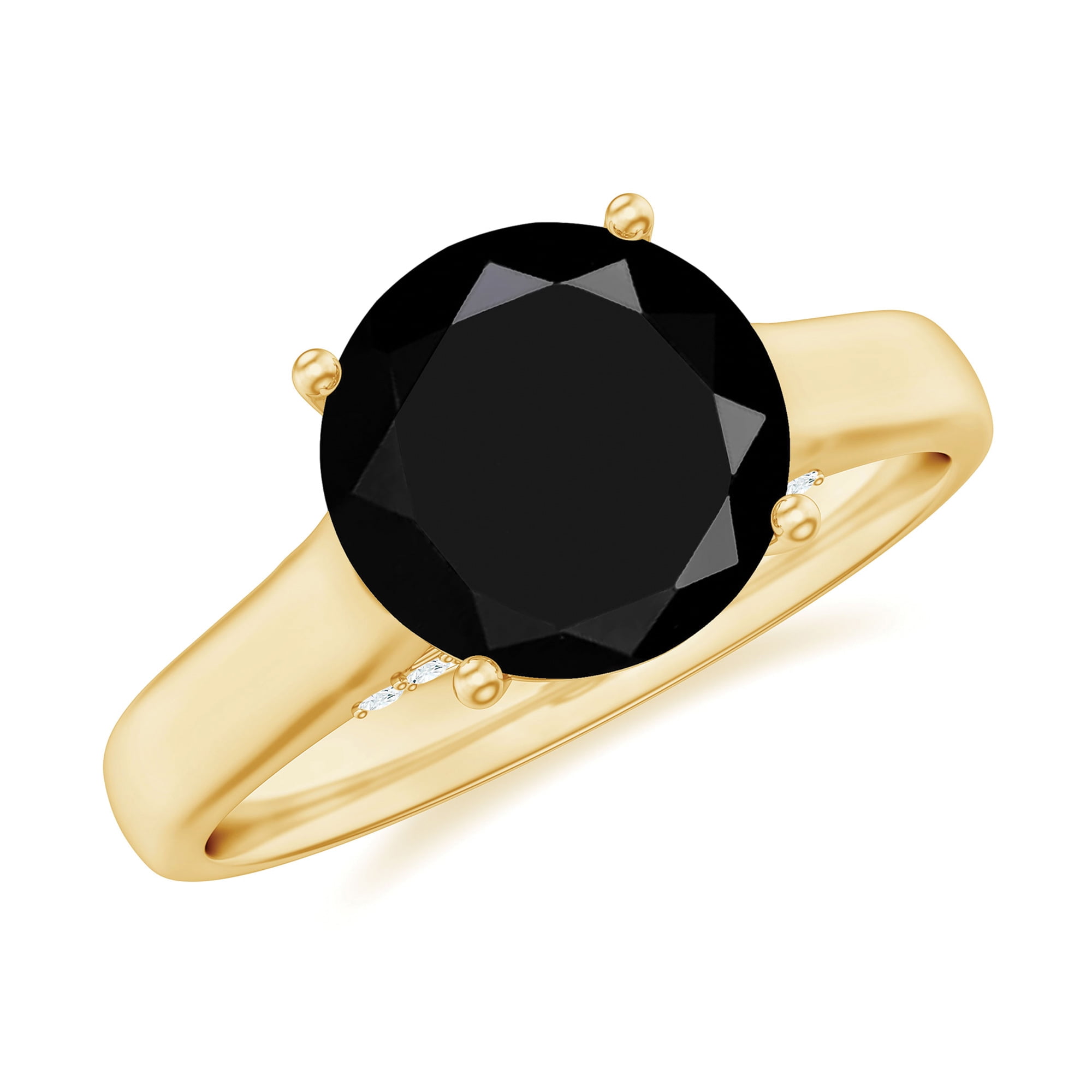 Emerald Cut Black Onyx Engagement Ring – Eurekalook