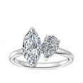 thumbnail image 1 of 2.50 Carat Beautiful Marquise Cut Moissanite Two Stone Engagement Ring for Women Solid 14K White Gold Size 3 by Diamond-Capitals, 1 of 8