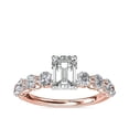 thumbnail image 1 of 2.50 Carat Emerald Cut (D/VVS1) Moissanite Sparkle Promise Ring for Women in Solid 18K Rose Gold Ring Size 11 by Diamond-Capitals, 1 of 6