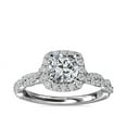 thumbnail image 1 of 2.50 Carat (F-G/VS1) Natural Beautiful Cushion Cut Diamond Solitaire Engagement Ring for Girl Solid 950 Platinum Size 7 by Diamond-Capitals, 1 of 8